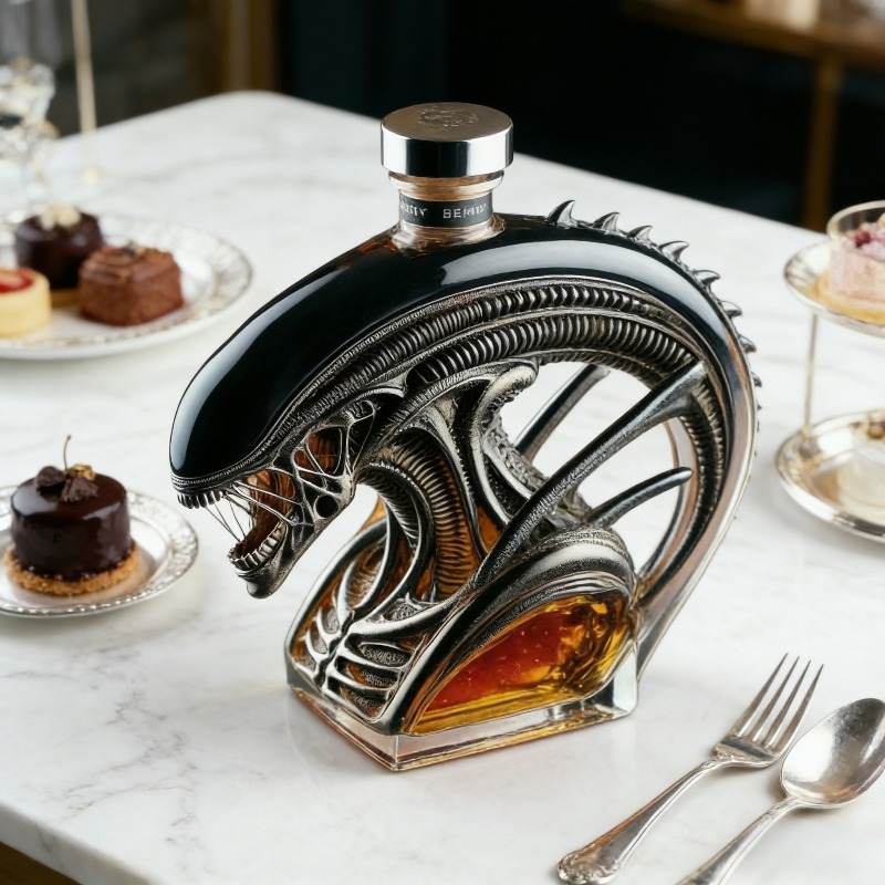 Glass Decanter Whiskey - Carafe à whisky en forme d'Alien