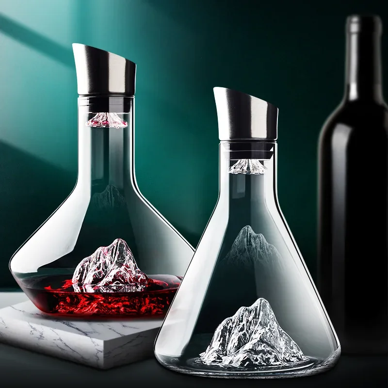 Glass Decanter Whiskey - Carafe à whisky de 1500ML, verre