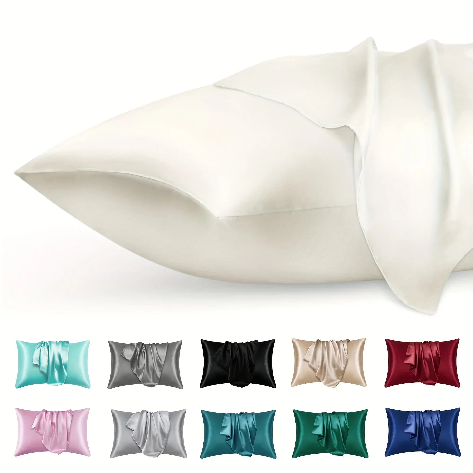 Silk Pillowcase Set - Taie d'oreiller de luxe en Satin,