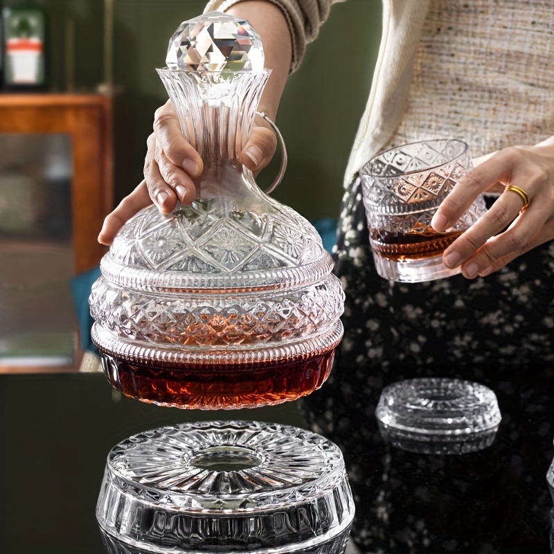 Glass Decanter Whiskey - Carafe à vin en cristal, ensemble