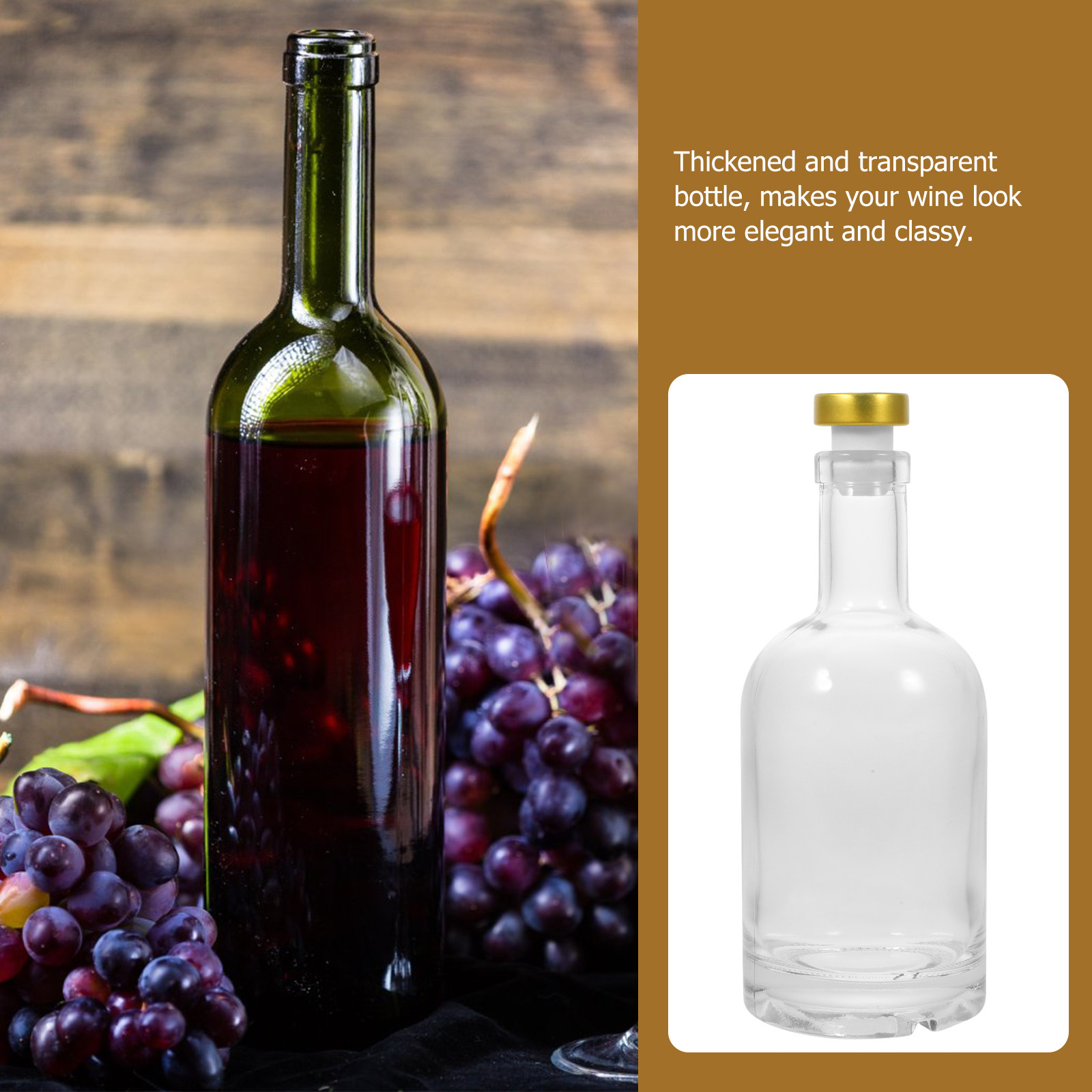 Glass Decanter Whiskey - 2 bouteilles à vin en verre