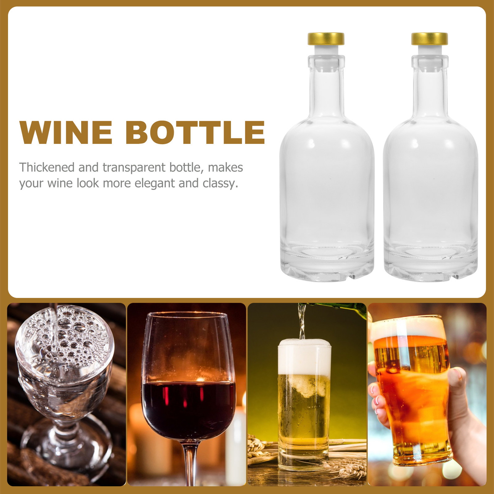 2 bouteilles à vin en verre ép - Glass Decanter Whiskey avis et prix